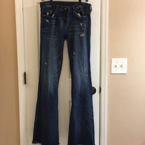 Blank NYC destroyed Flare Jeans